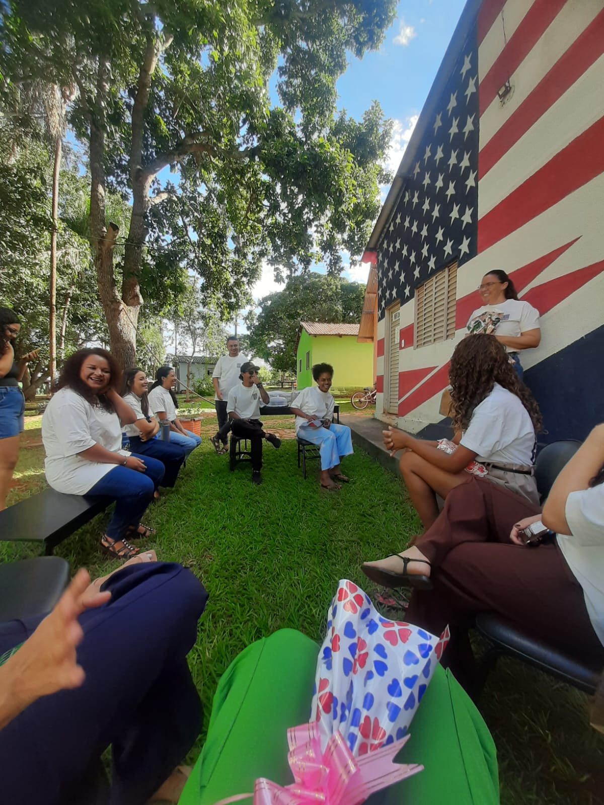Foto 4 — Finalização escola de inglês e Formatura Nível 1 